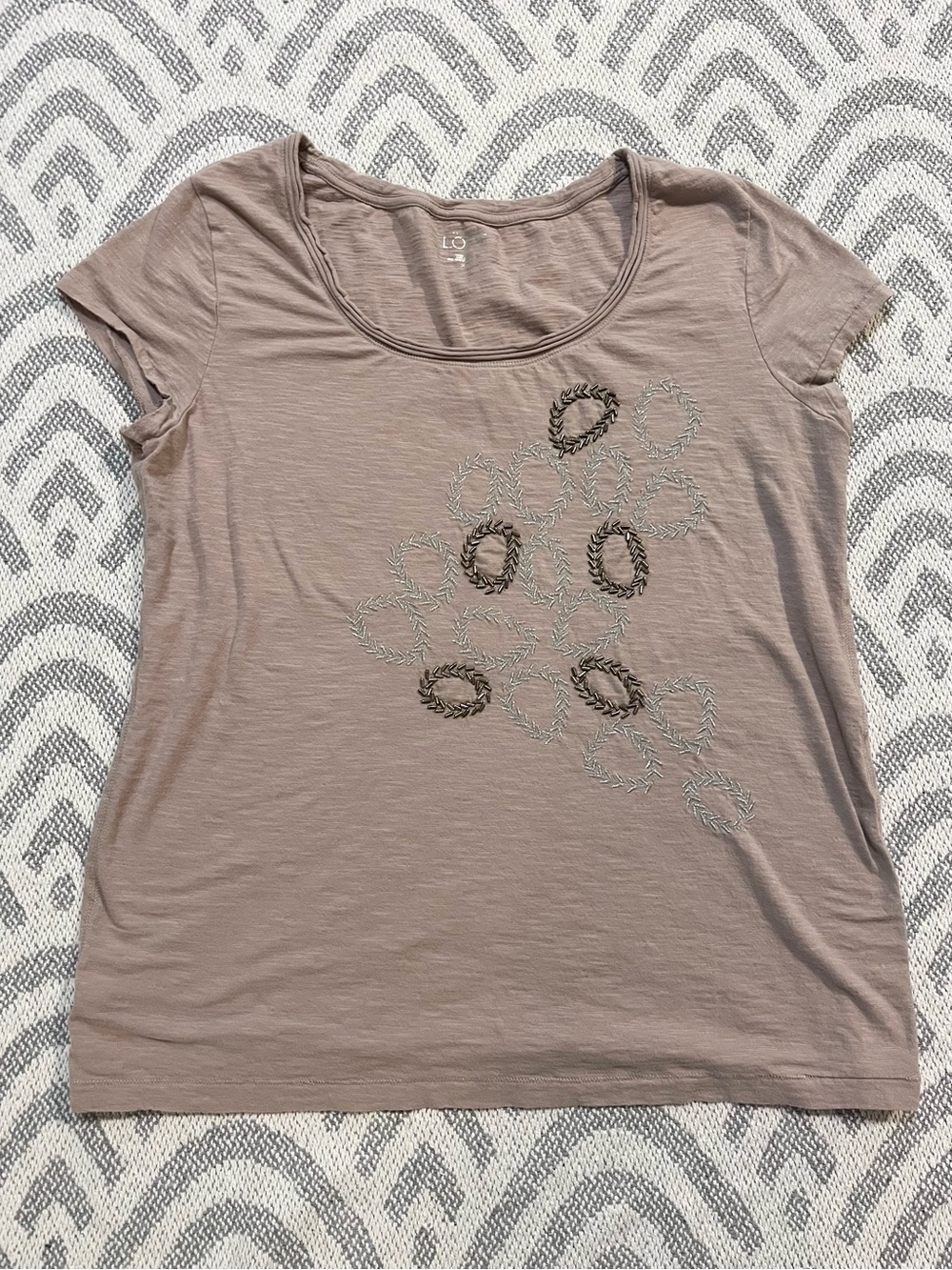 Loft / Ann Taylor Tan Shirt XL